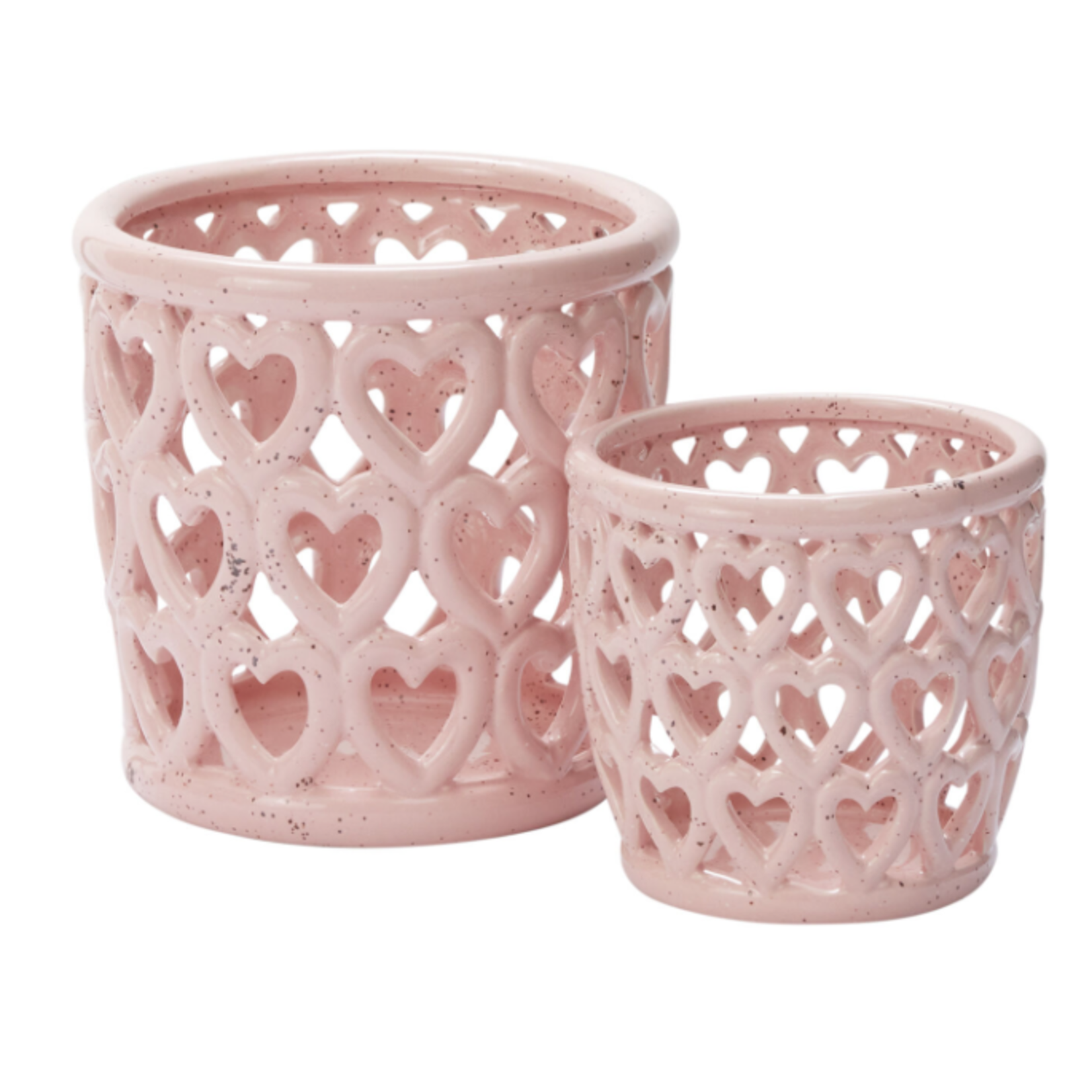 40$ off was $13 now $7.79, 5.25” X 5.25” PINK CERAMIC CHERISHED HEARTS ORCHID POT