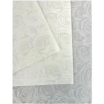 20 PIECES FLOWER PAPER WHITE WITH FLOWERS