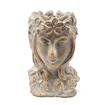 5.25" L x 5.25" W x 12" H LADY HEAD PLANTER