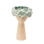 4" L x 3.75" W x 10.25" H Flower Head Vase