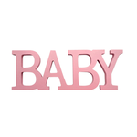9.85"LONG X 3.35'' HIGH, WOODEN "BABY" PINK