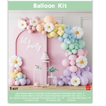 PASTELS WITH FLOWERS LATEX BALLON KIT MIX