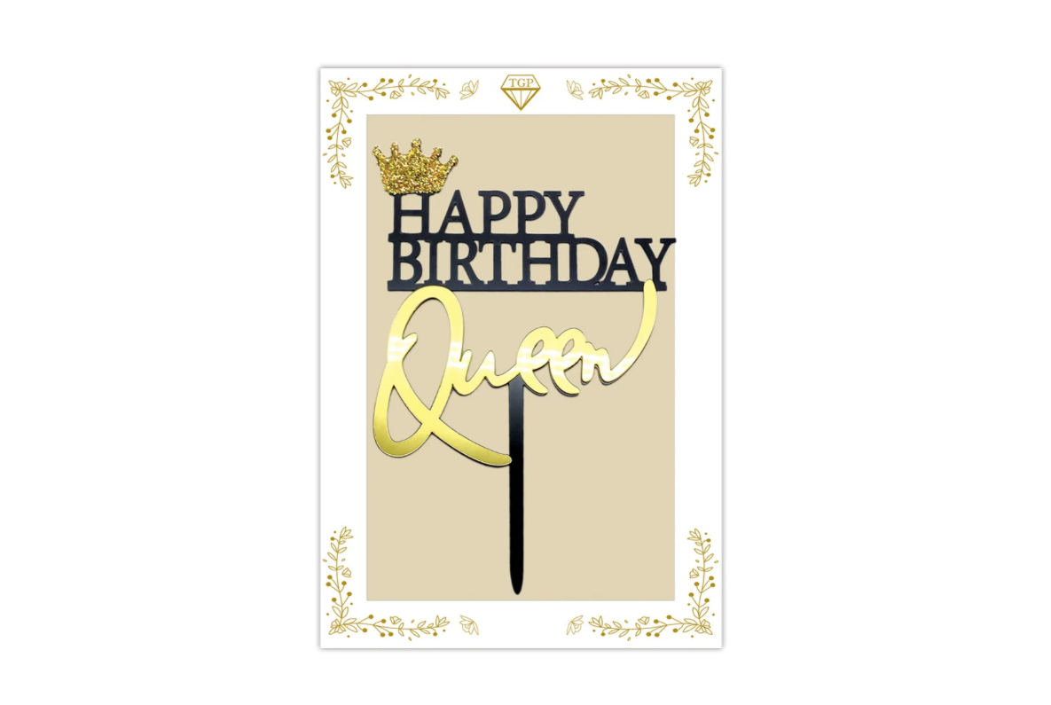 Happy Birthday African Girl Cake Topper - 1pc Cake Decor For Girls Birthday, Baby Shower & Theme Parties