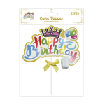 LED “HAPPY BIRTHDAY” CAKE TOPPER