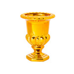 50% off was $26 now $13. 8”H X 6” GOLD THICK GLASS PEDESTAL
