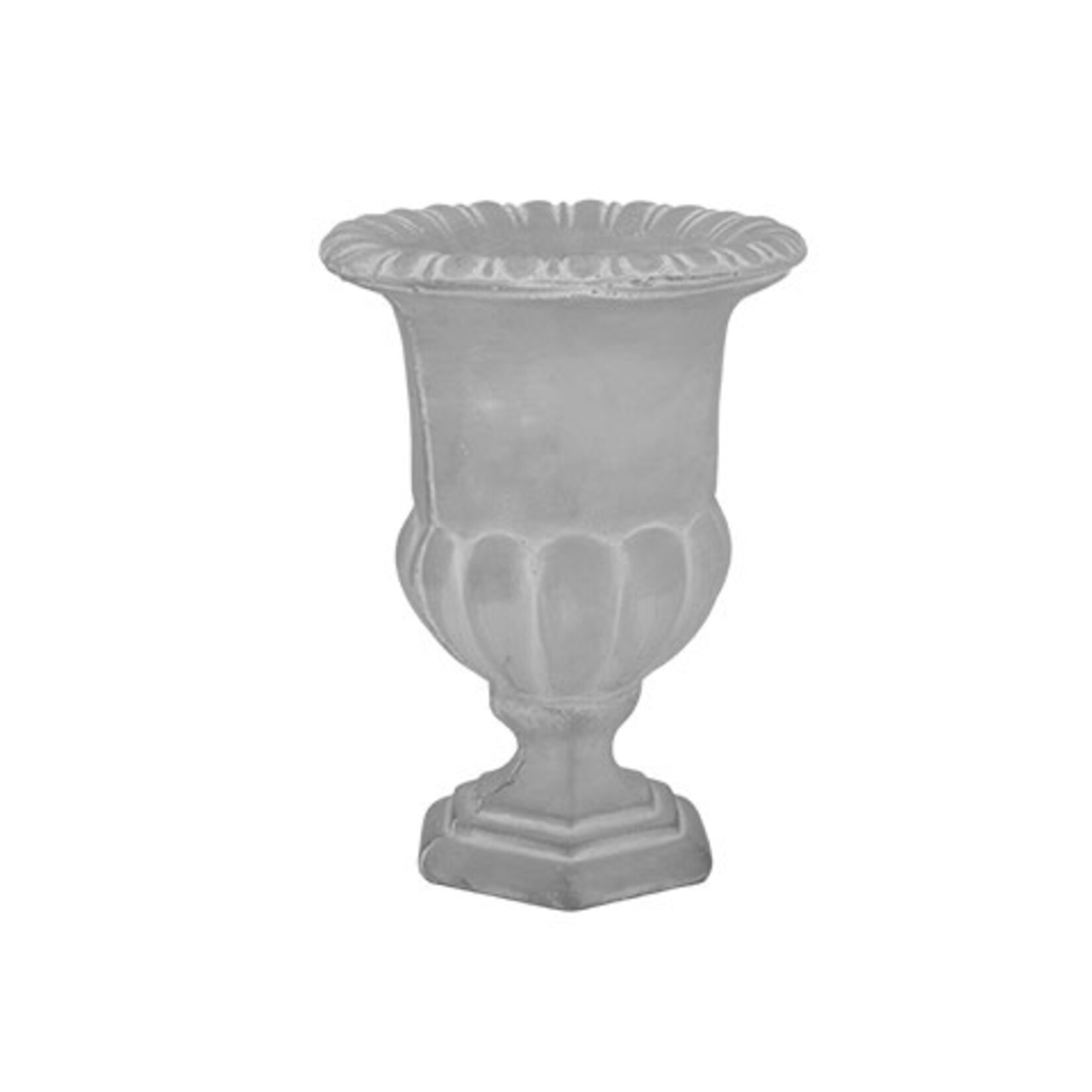 11.75”h x 9” Terracotta Urn Classic Design LG Cement Finish