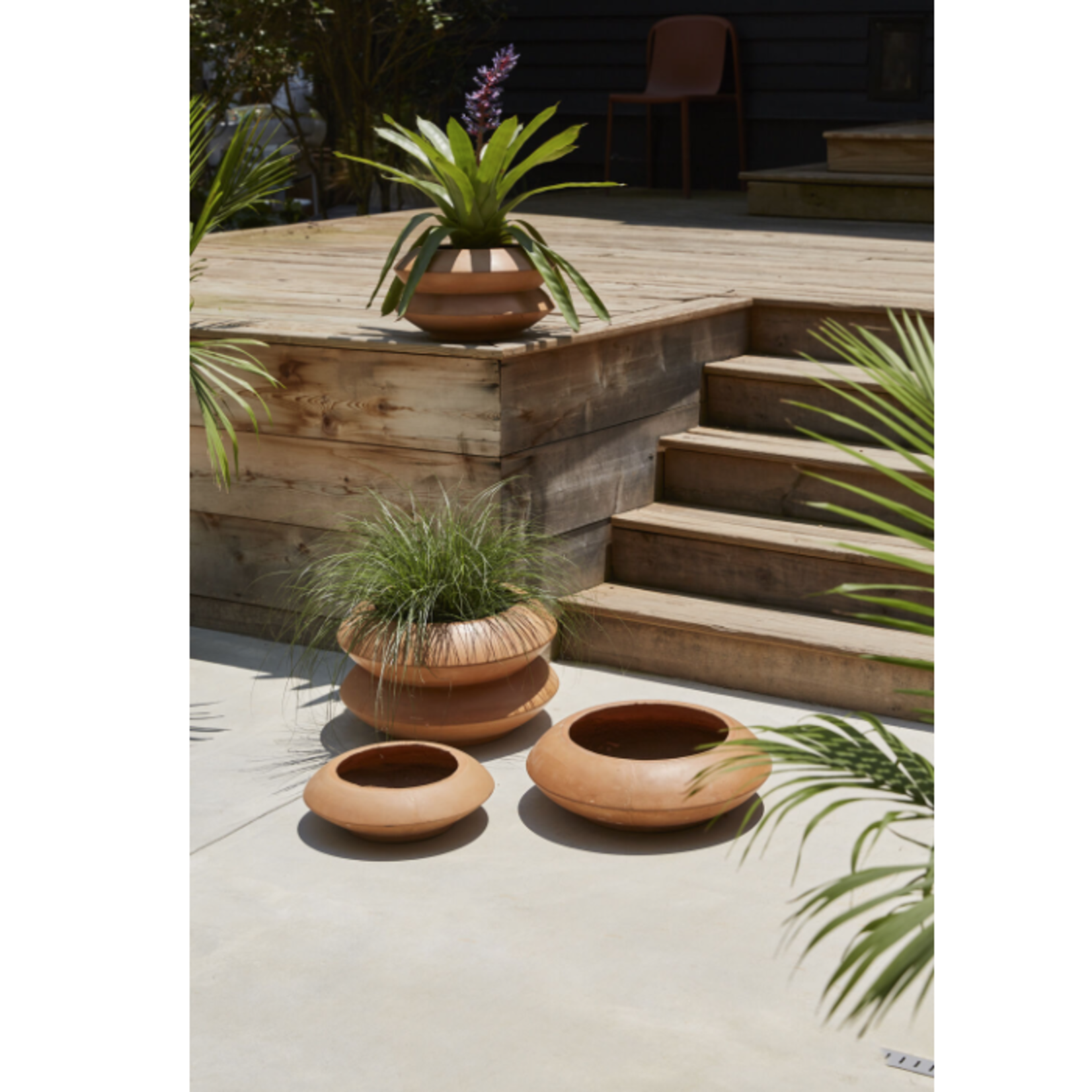 12.25”H X 20” TERRACOTA AVANA STACKING PLANTER