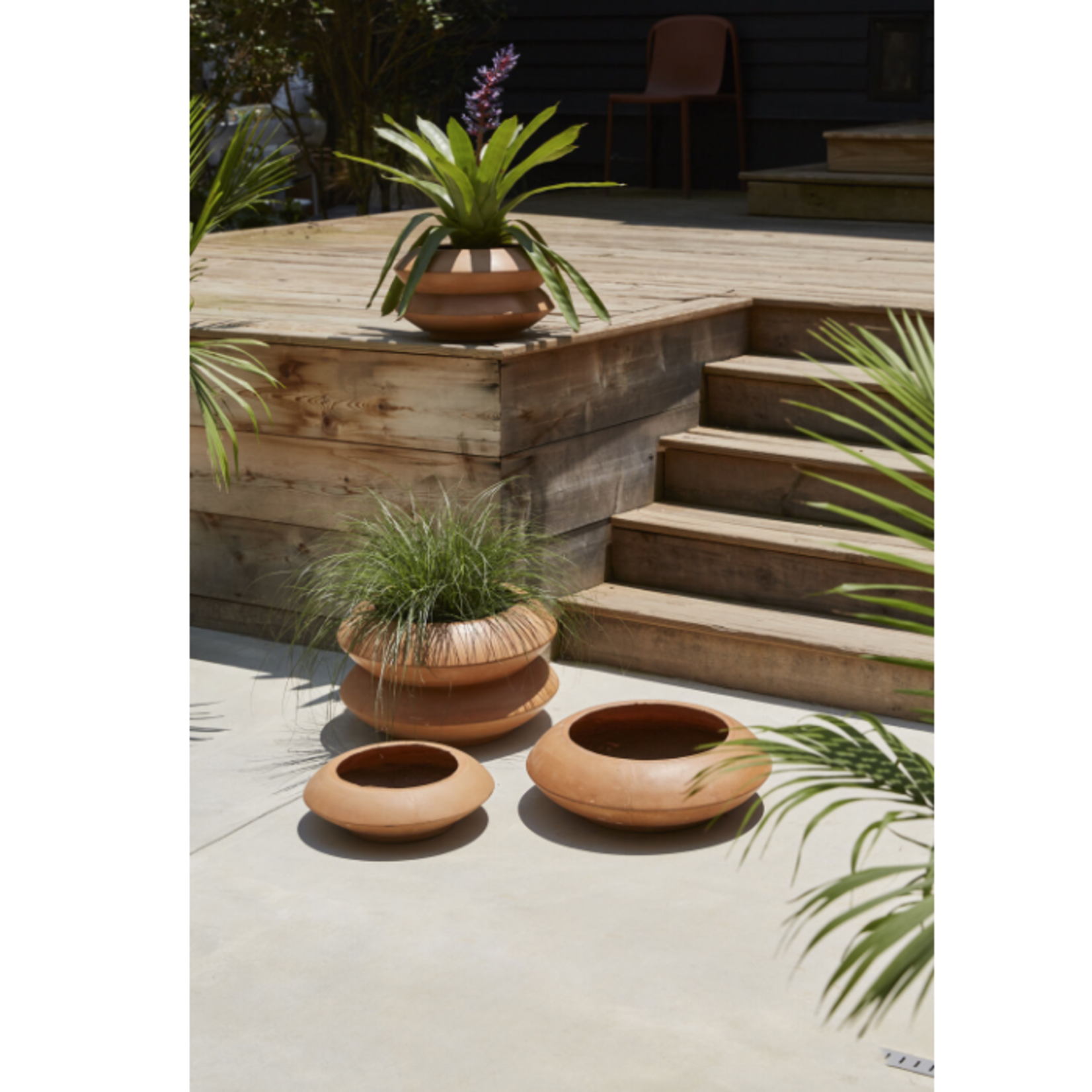 50% off was $190 now $95. 12.25”H X 20” TERRACOTA AVANA STACKING PLANTER