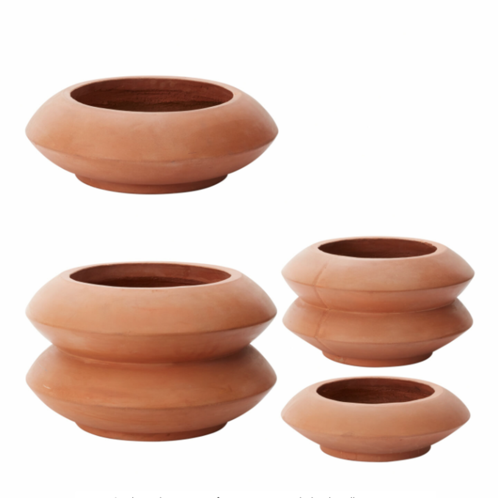 50% off was $190 now $95. 12.25”H X 20” TERRACOTA AVANA STACKING PLANTER