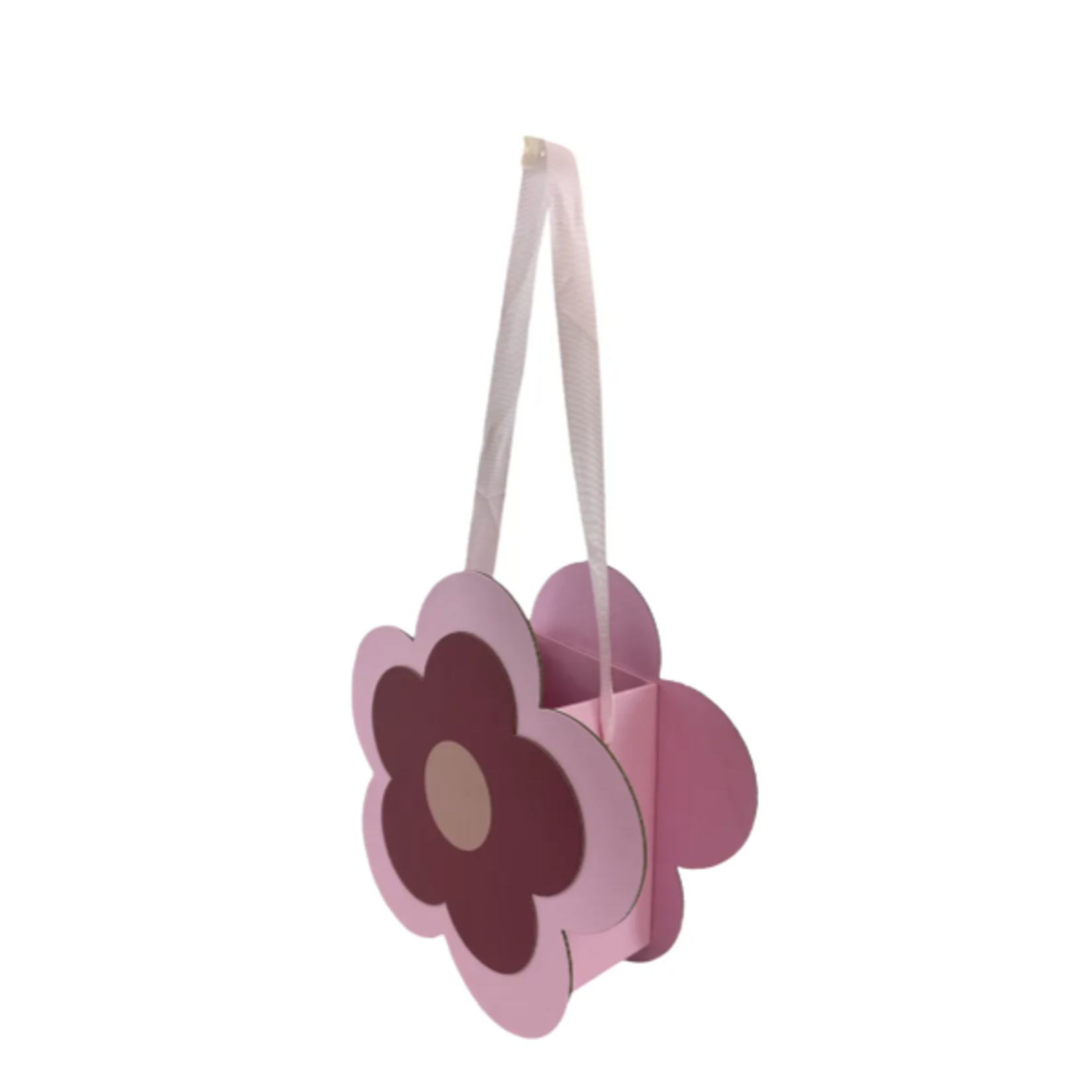 9.5" x 9.5"x 3.5" PINK FLORAL BOX, PINK FLOWER, reg $9.99