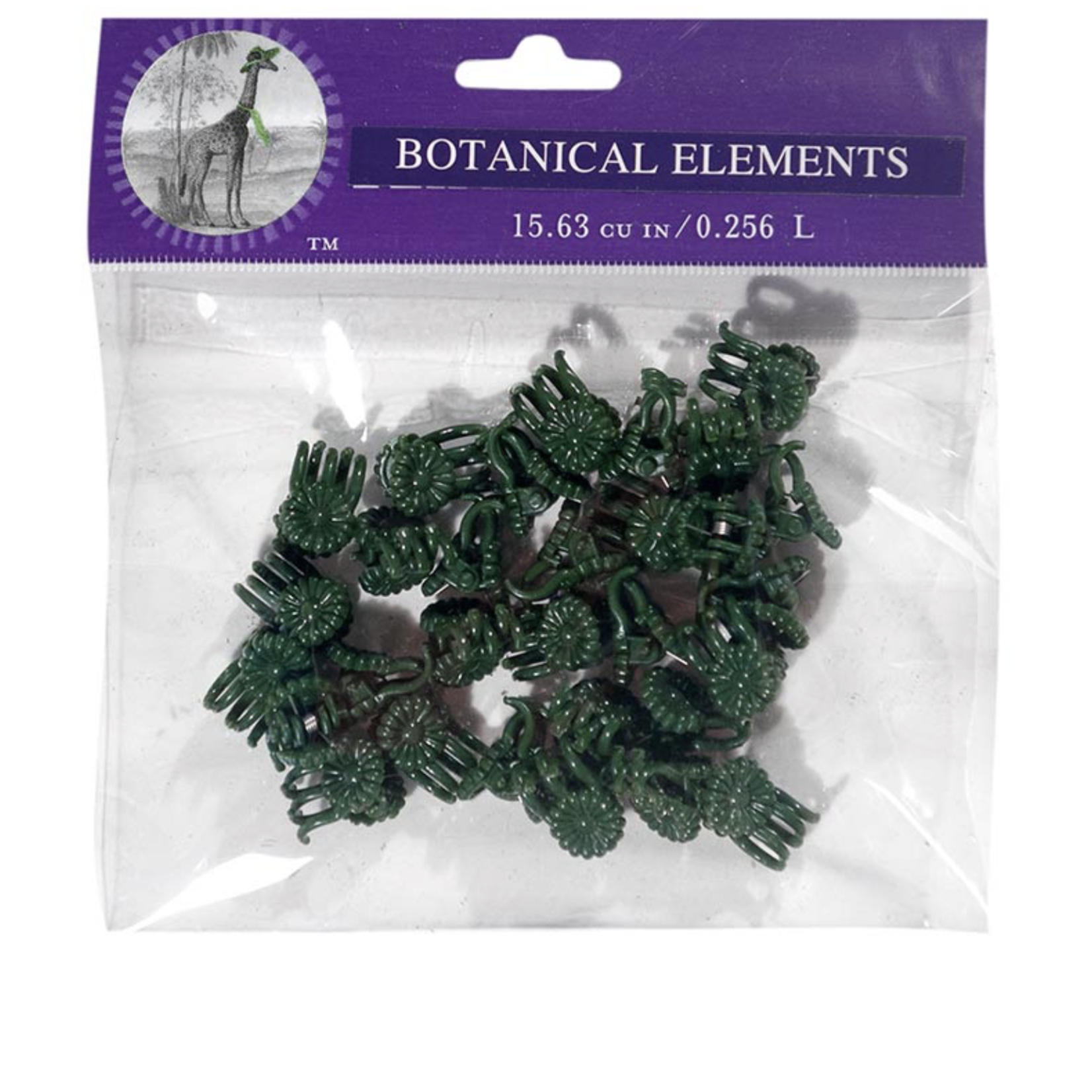 GREEN DAISY ORCHID CLIPS SMALL, 30PCS PER PACK