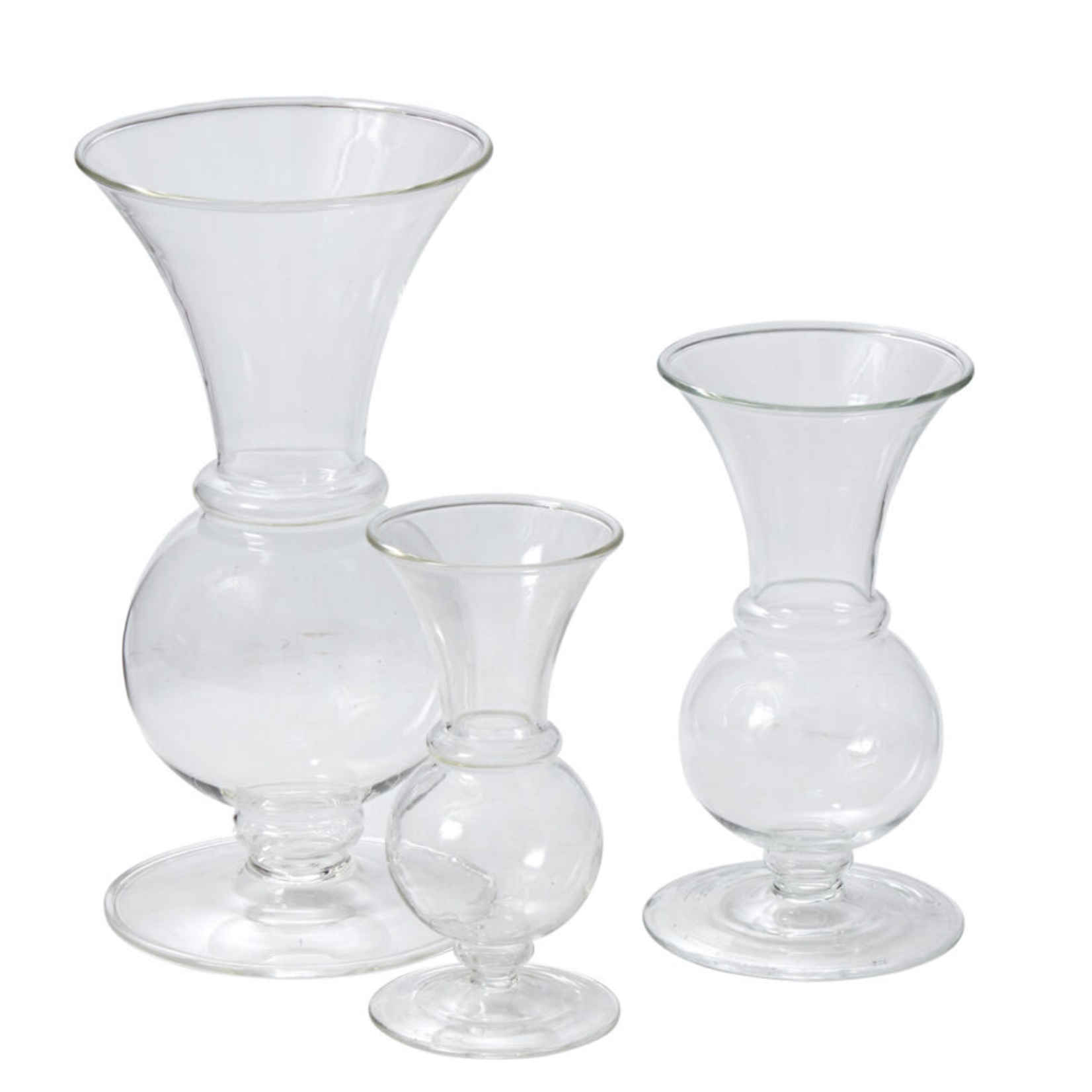 4.75”H X 2.5” CLEAR GLASS QUEENSLAND BUDVASE