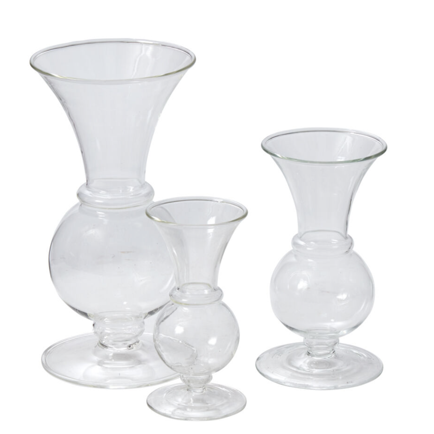 6”H X 3.25” CLEAR GLASS QUEENSLAND BUDVASE