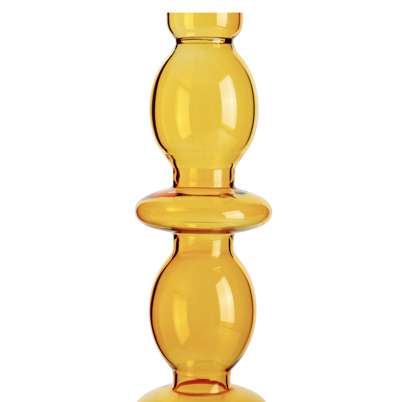 10.5”h x 3.5” GLASS TAPER CANDLE HOLDER, CAN ALSO BE USED AS A BUD VASE (PRICE PER EACH, BOX HAS ASSORTMENT)