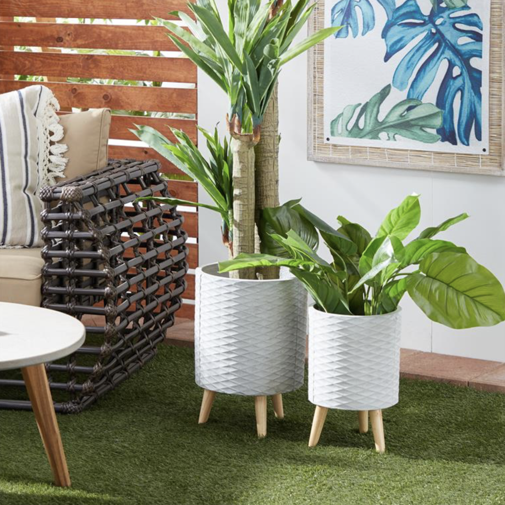 50% off was $28 now $14. 17.5” X 12.5” LARGE GREY CERAMIC INDOOR OUTDOOR PLANTER WITH WOOD STAND (NOT WATER TIGHT)
