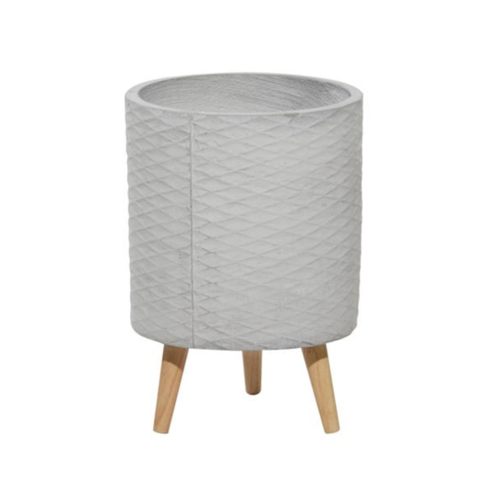 50% off was $28 now $14. 17.5” X 12.5” LARGE GREY CERAMIC INDOOR OUTDOOR PLANTER WITH WOOD STAND (NOT WATER TIGHT)