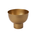 7”h x 9” GOLD METAL HARLOW FOOTED BOWL