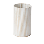 7.5”H X 4.5” METAL WHITEWASHED NORAH VASE