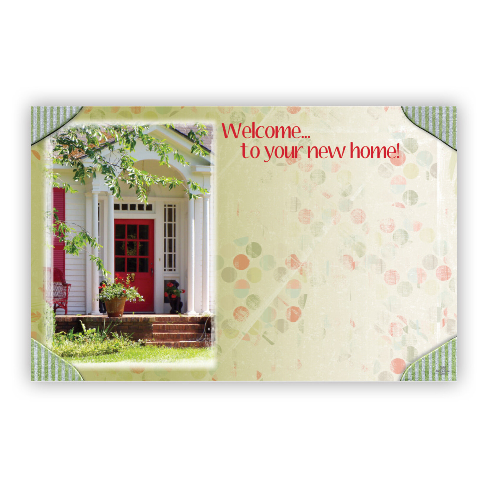 3.5" X 2.25" "WELCOME TO YOUR NEW HOME" CAPRI ENCLOSURE CARD