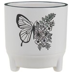 4.75" ROUND BUTTERFLY PLANTER