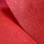RED FLOWER WRAP EMBOSSED 20" X 20", 100 SHEETS