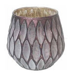 75% off was $8.99 now $2.25.  5” SMOKED FROSTED DIMPLE VOTIVE
