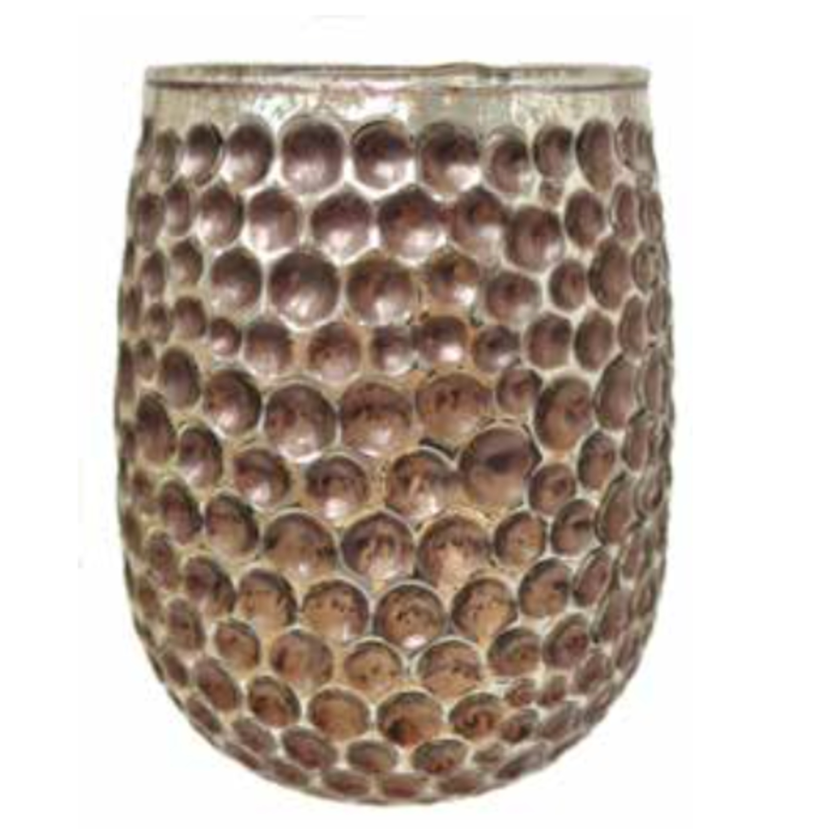 75% off was $6.99 now $1.75.  3.5”H X 3” ANTIQUE GOLD DIMPLE VOTIVE