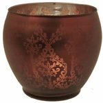 75% off was $7.99 now $1.99.  4.75”H X 5”D CHOCOLATE DAMASK VOTIVE