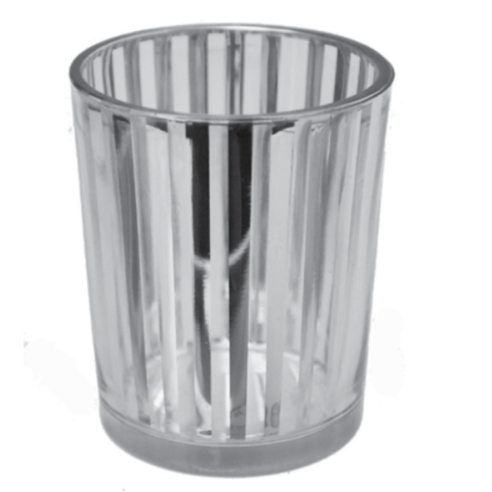 75% off was $2.99 now $0.75.  2.5”H X 2” SILVER PARTY STRIPE VOTIVE