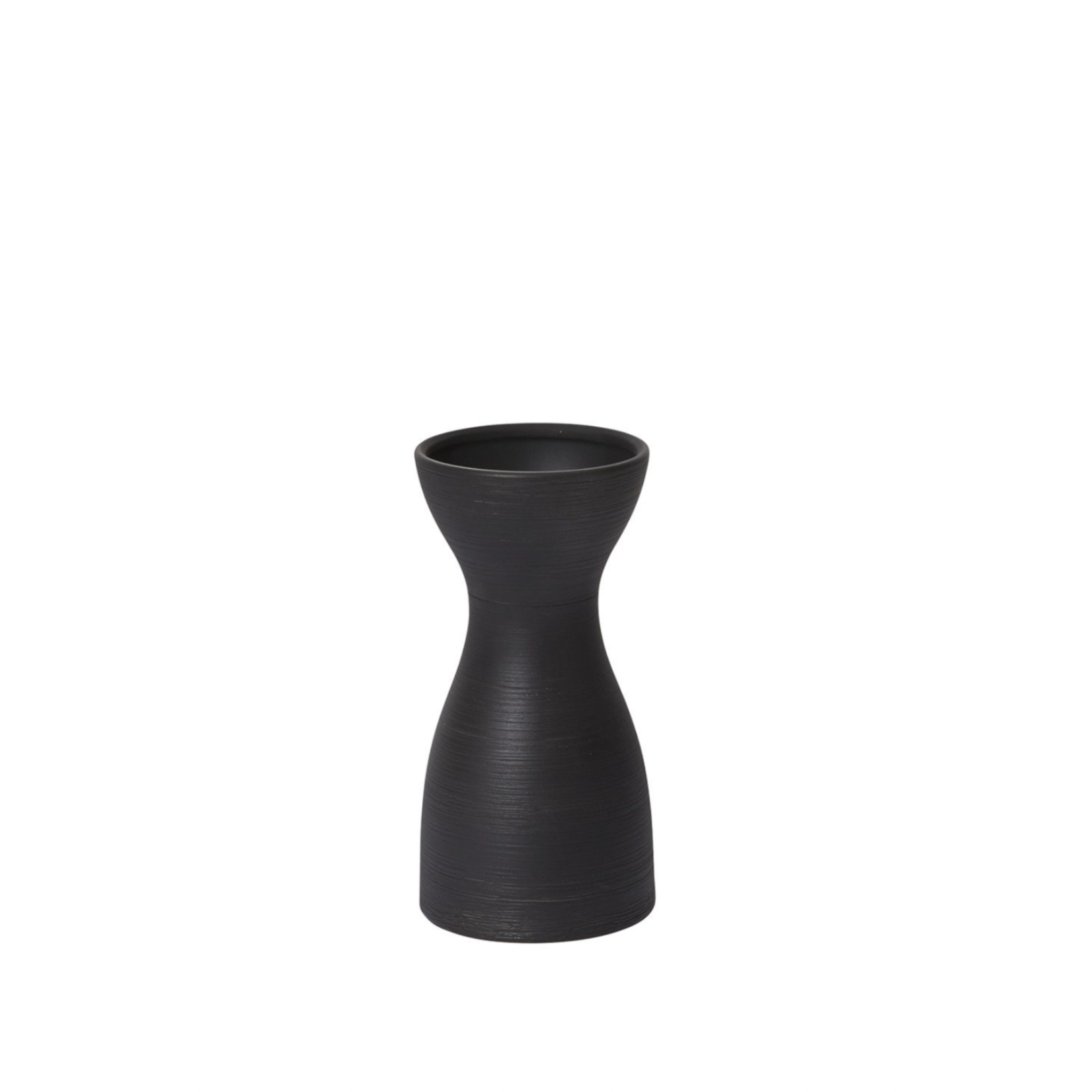 40% off was $15.29 now $9.17. 8”H X 3.75” BLACK CERAMIC LOVISA VASE