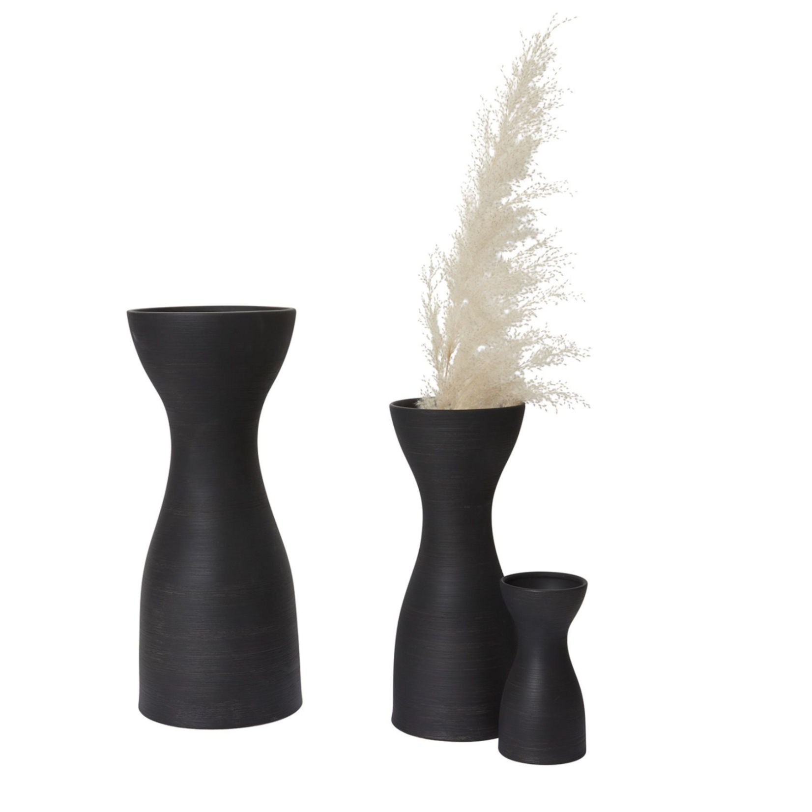 40% off was $15.29 now $9.17. 8”H X 3.75” BLACK CERAMIC LOVISA VASE