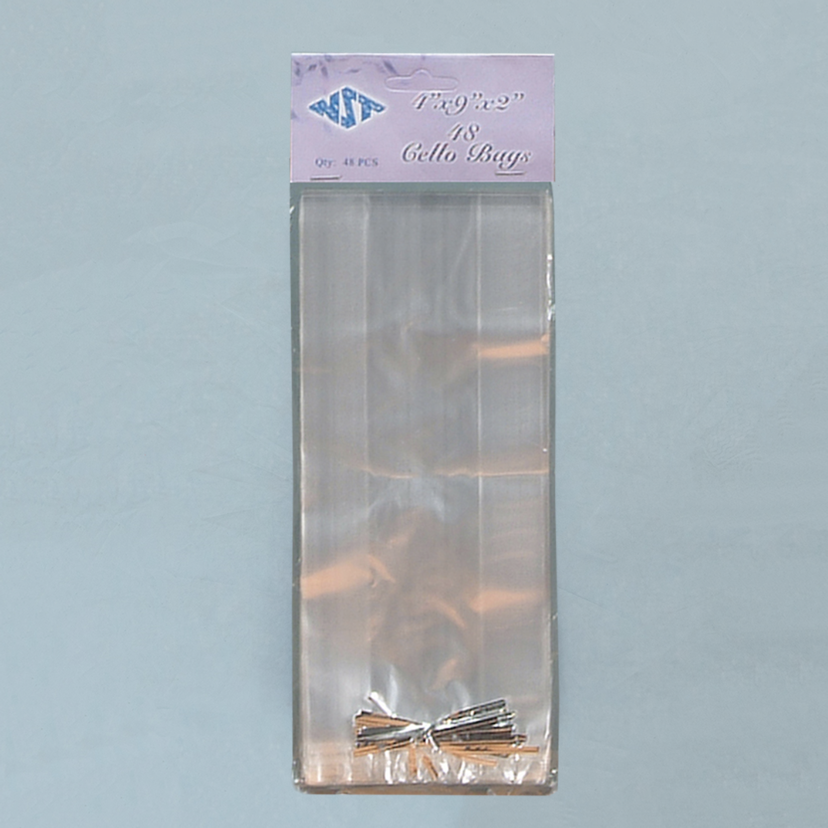 4"X9"X2", PLASTIC CELLO BAG, 48 PCS