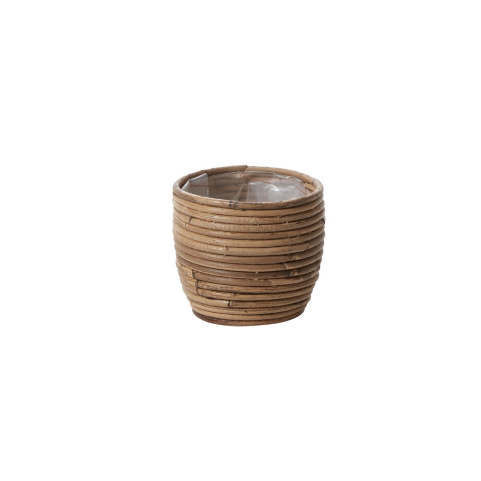 4.25”H X 5” NATAURAL RATTAN AROON POT