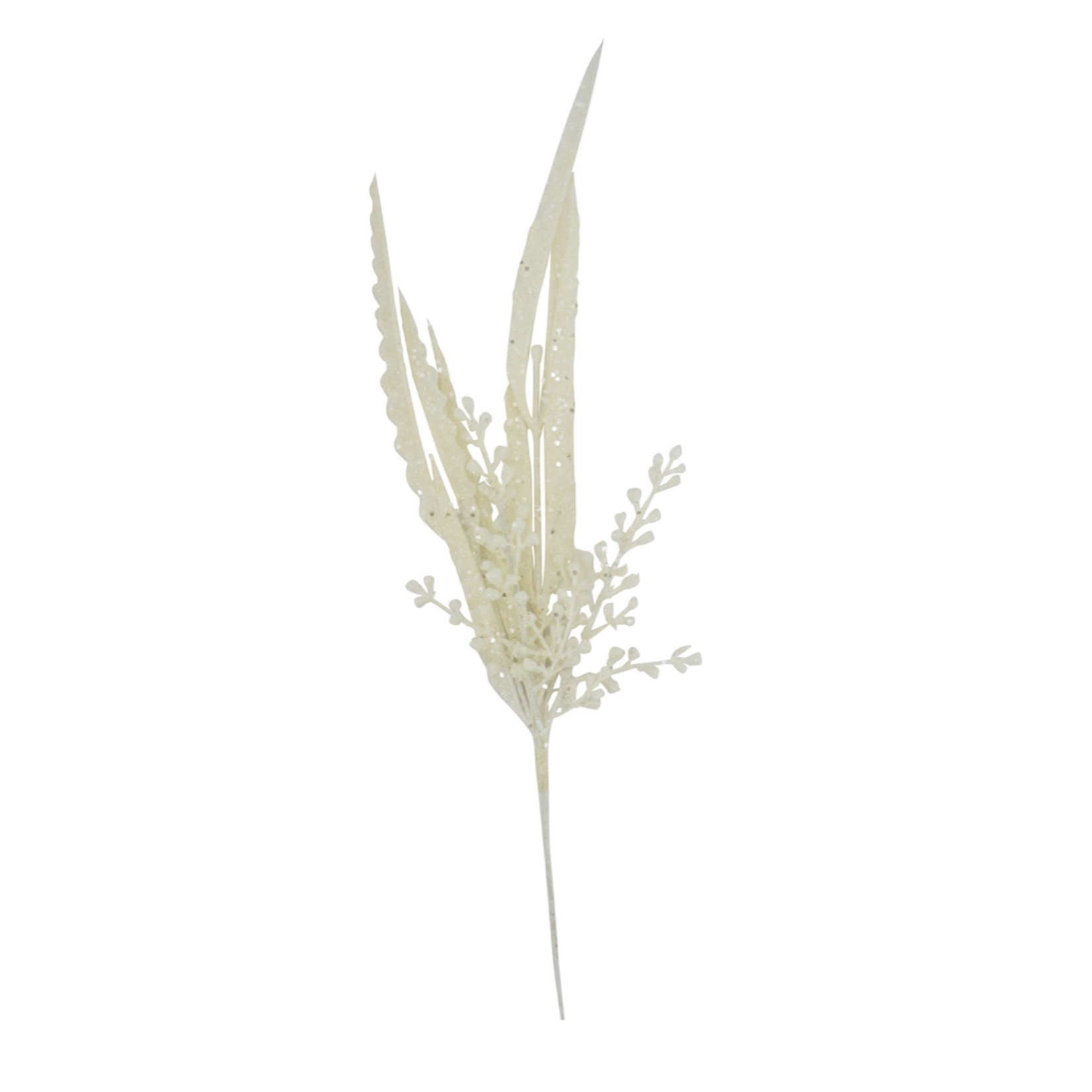 GLITTER BERRY SPIKEY GRASS WHITE