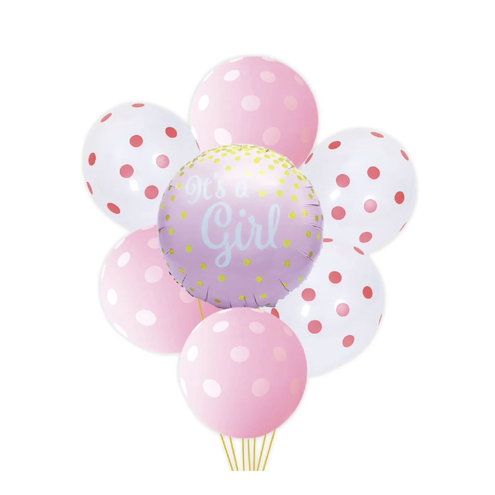 7 PC IT'S A GIRL BALLOON KIT