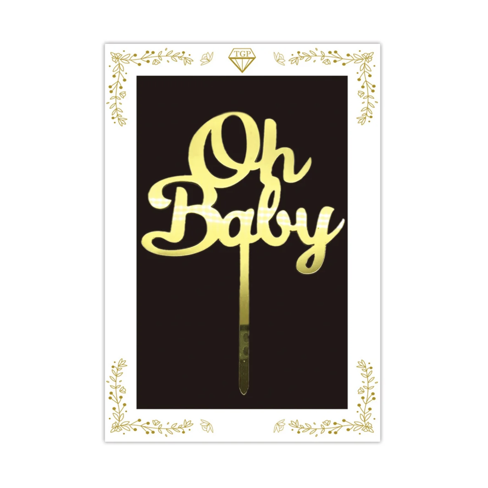 "OH BABY" CAKE TOPPER