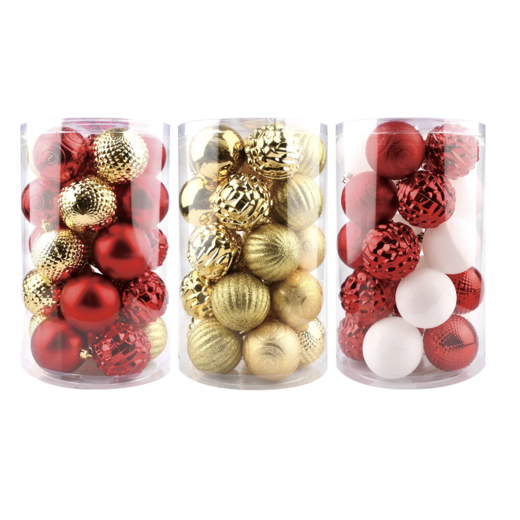 25ct CHRISTMAS BALL ORNAMENT SET 6CM (PRICE PER PACK)