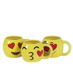 6" X 4.25" X 3.5" LOVE KISS EMOJI MUG