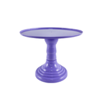 9”H X 11” LAVENDER ROUND PLASTIC ADJUSTABLE CAKE AND CUPCAKE STAND (THE HEIGHT CAN BE ADJUSTED AS LOW AS 6.25”H)