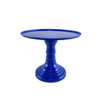 9”H X 11” NAVY BLUE ROUND PLASTIC ADJUSTABLE CAKE AND CUPCAKE STAND (THE HEIGHT CAN BE ADJUSTED AS LOW AS 6.25”H)