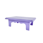 3.25’h x 7”W x 10”L LAVENDER PLASTIC RECTANGLE CAKE AND CUPCAKE STAND