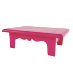 3.25’h x 7”W x 10”L HOT PINK PLASTIC RECTANGLE CAKE AND CUPCAKE STAND