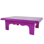 3.25’h x 7”W x 10”L FUCSHIA PLASTIC RECTANGLE CAKE AND CUPCAKE STAND