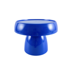 7.25”H X 5.5” NAVY BLUE MUSHROOM PLASTIC CAKE AND CUPCAKE STAND reg $7.99