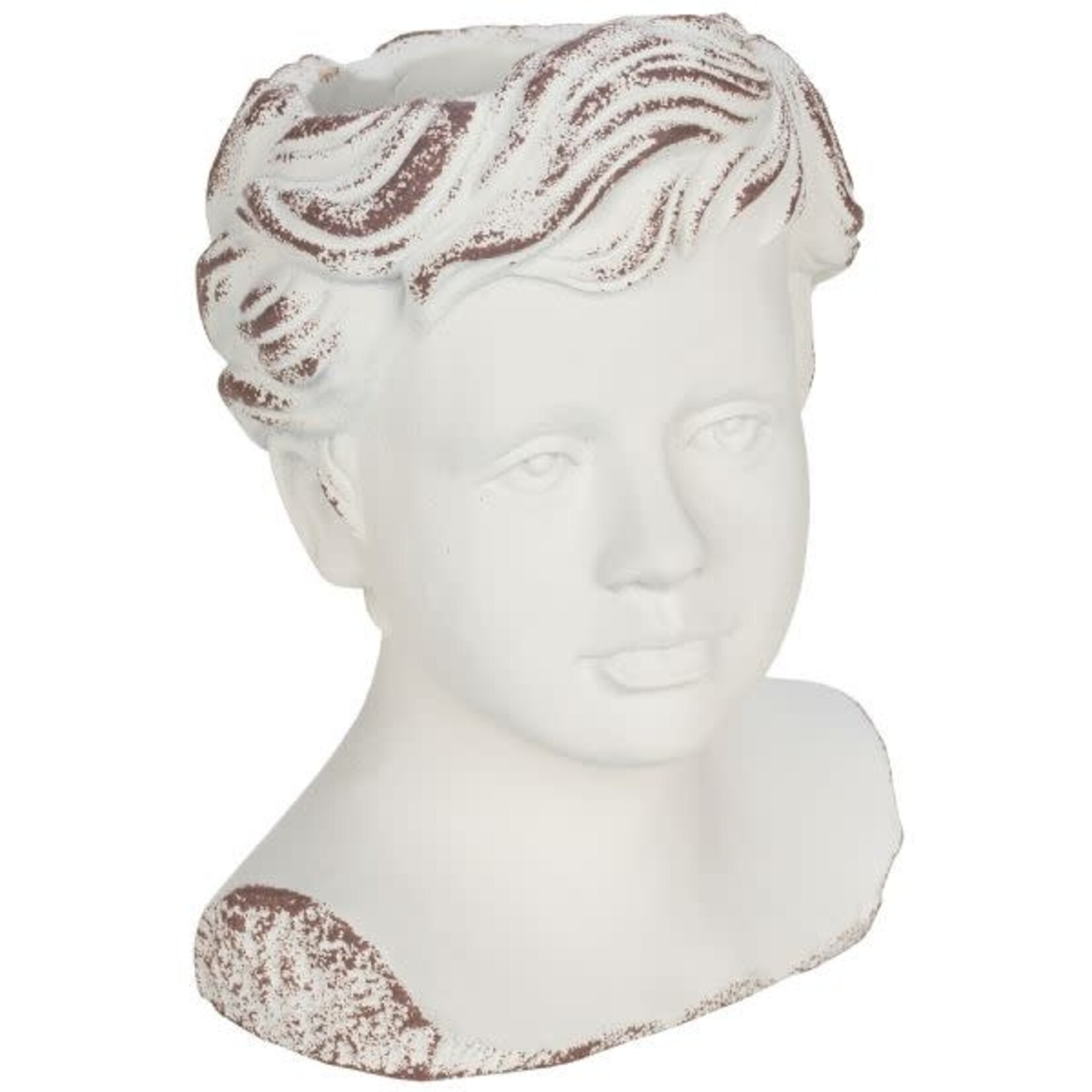 8.25" YOUNG BOY CEMENT STATUE