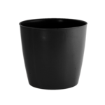8”H X 8.5” BLACK PLASTIC TAPERED POT COVER
