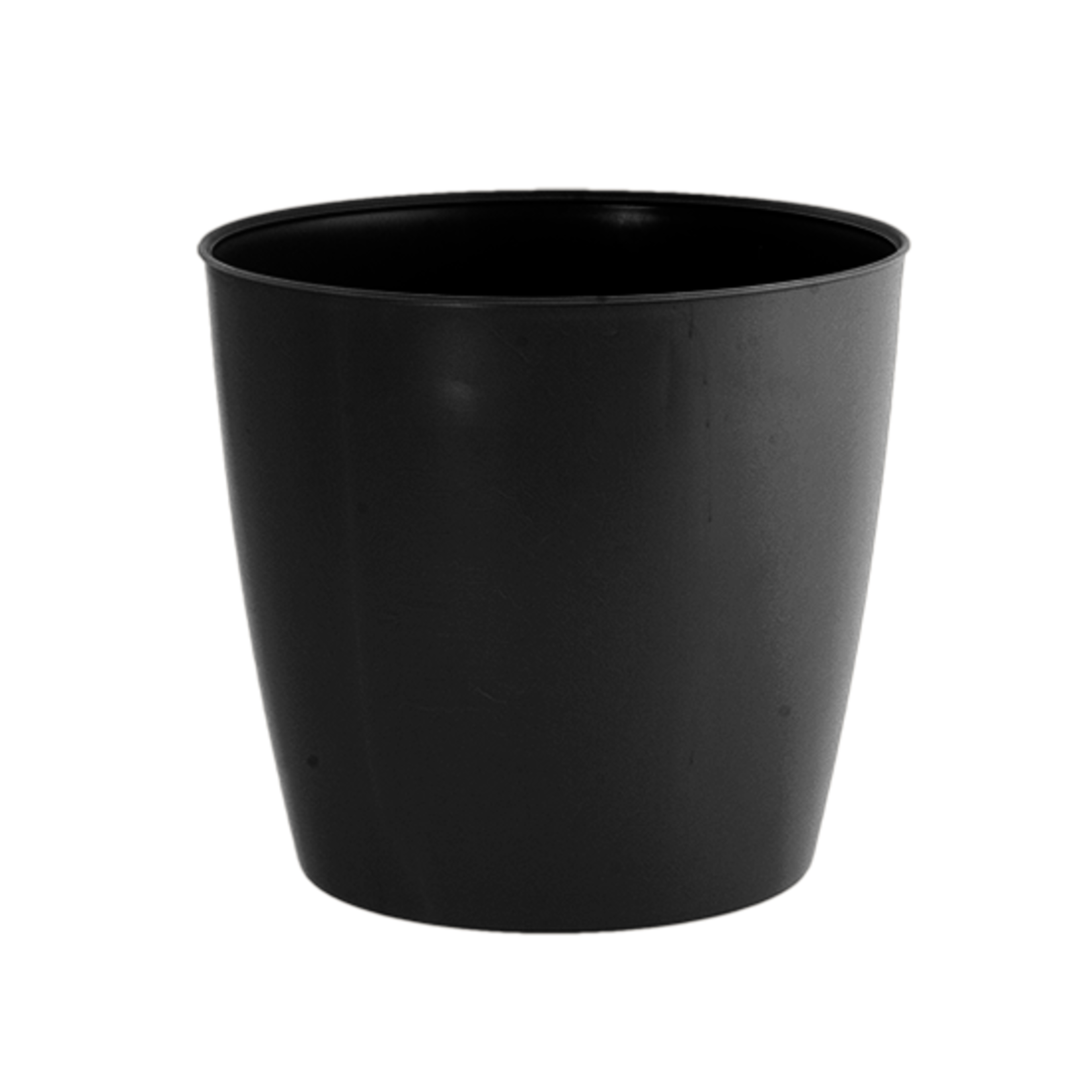 8”H X 8.5” BLACK PLASTIC TAPERED POT COVER