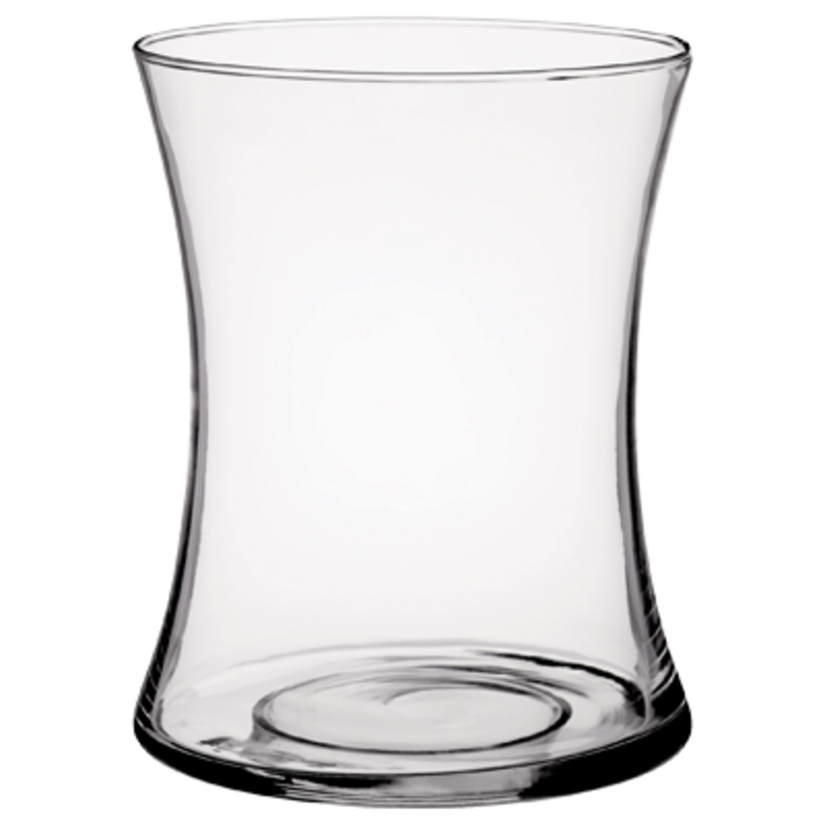 CRYSTAL CLEAR GLASS GATHERING VASE