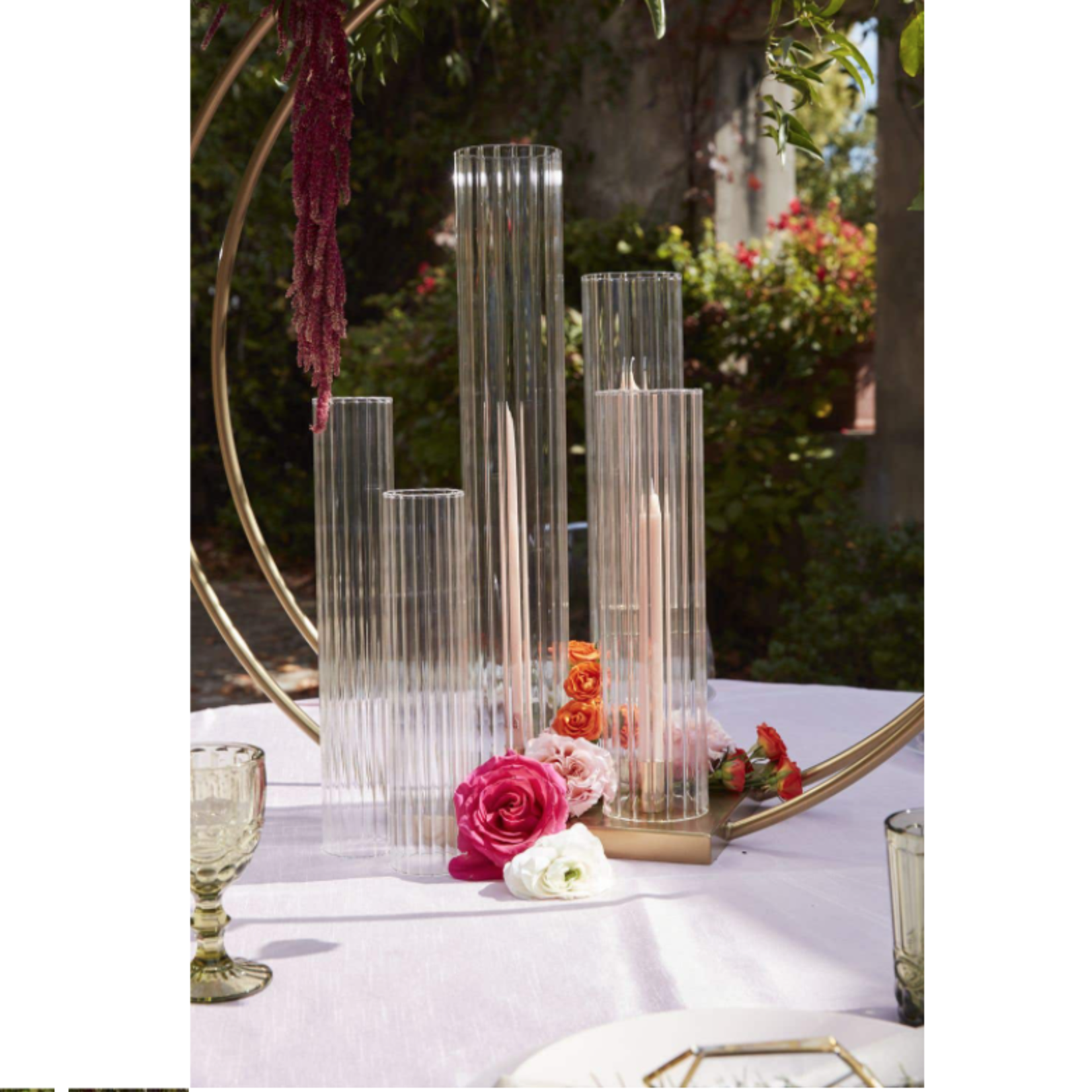 17.75”H X 3.5” CHIMNEY OPTIC GLASS SLEEVE (OPEN AT THE BOTTOM AND THE TOP)