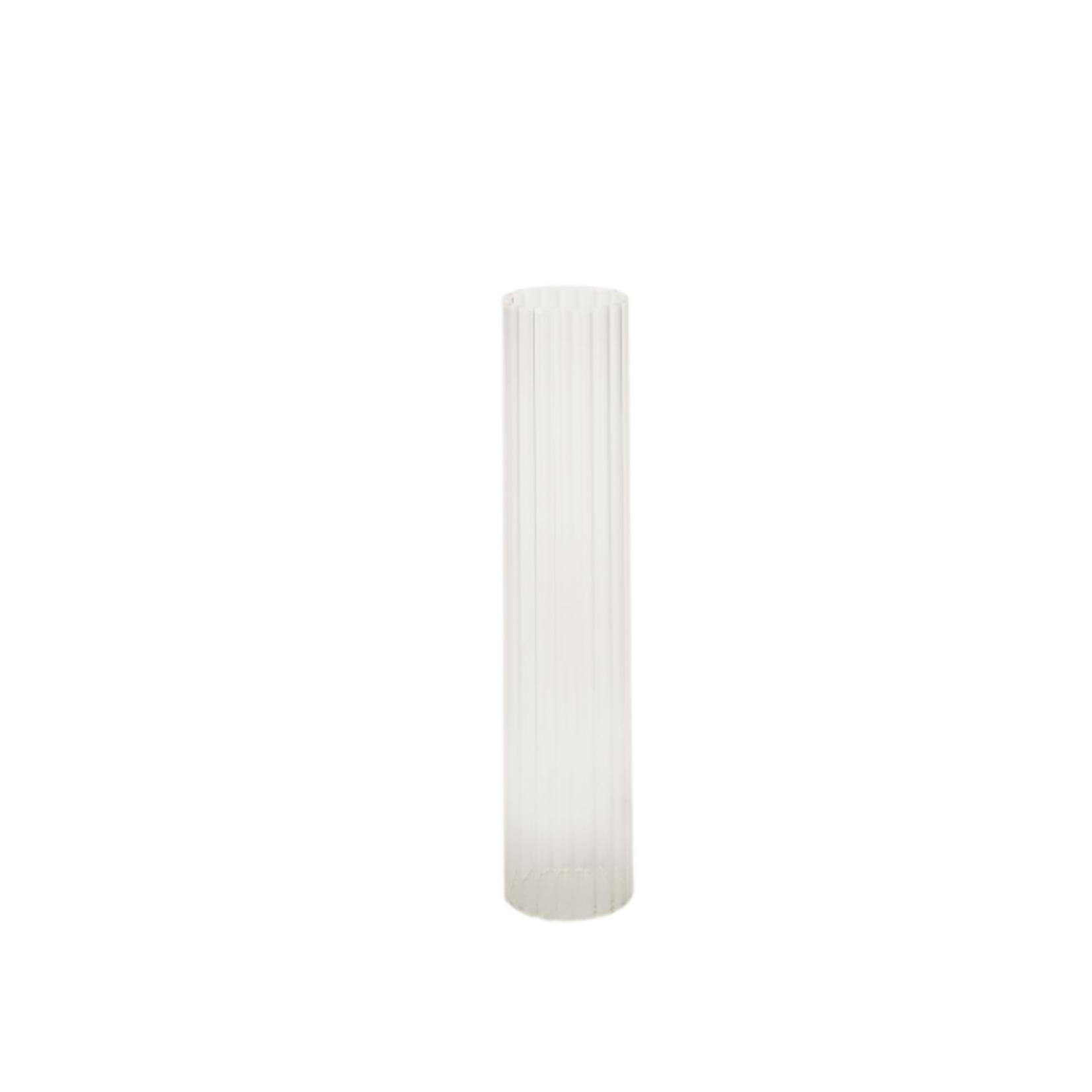 50% off was $6.50 now $3.25. 12” X 2.5”D PLEATED HURRICANE CHIMNEY CANDLE HOLDER (OPTIC LIKE)